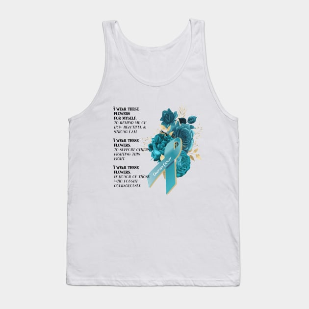 Ovarian Cancer Survivor Fighter Support Tank Top by allthumbs